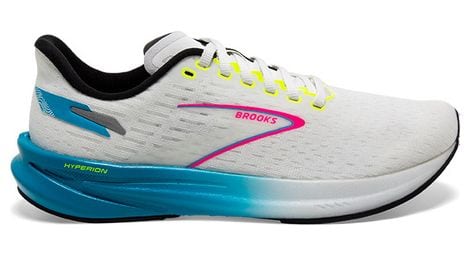 Chaussures Running Brooks Hyperion Blanc Bleu Homme