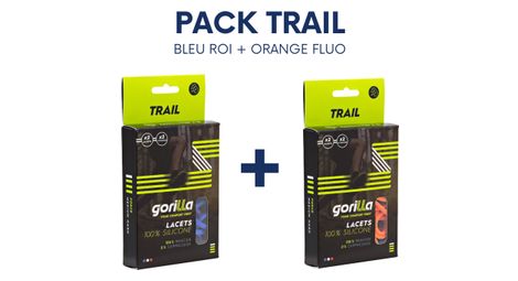 Pack 2 paires lacets élastiques - trail