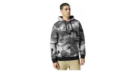 Fox pinnacle camouflage zip hoodie black