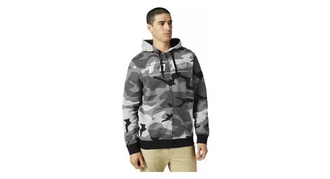 Sweat a capuche zip fox pinnacle camouflage noir