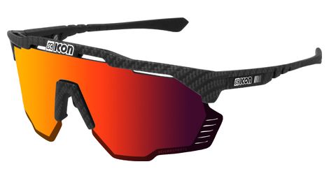 Scicon sports aeroshade kunken lunettes de soleil de performance sportive (scnpp multimorror rouge/compagnon de carbone)