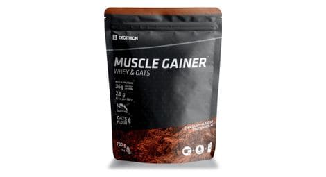 Poudre whey muscle gainer decathlon nutrition chocolat avoine 700g