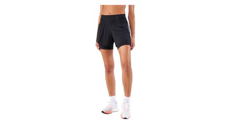 Pantalón corto 2 en 1 para mujer kiprun run 900 ultra negro