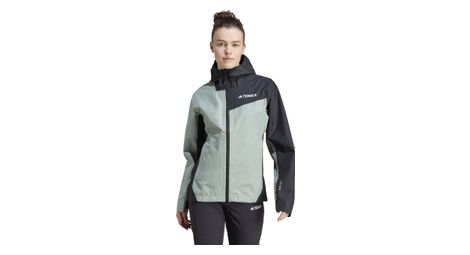 Veste impermeable adidas terrex 2 5 couches multi rain rdy vert noir femme