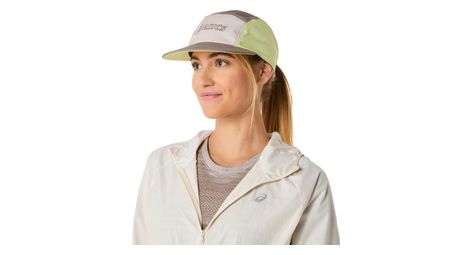P25 casquette asics 5 panel cap gris rose jaune unisex