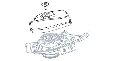 Capot de shifter sram xx1 droit noir