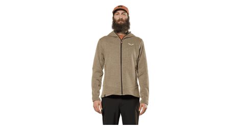 Giacca in pile Salewa Puez Rocca Beige Uomo