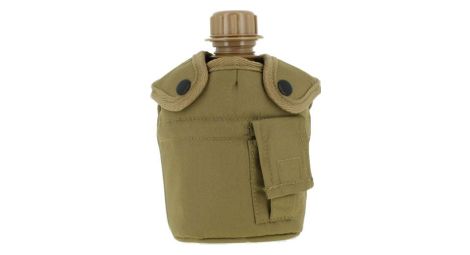 Gourde avec gobelet et housse coyote miltec