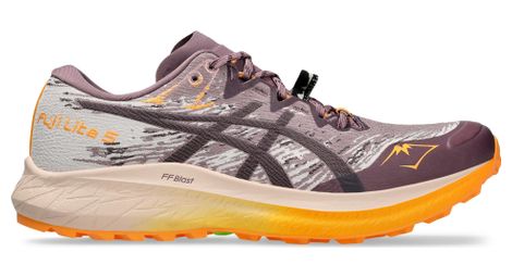 Zapatillas trail asics fuji lite 5 violeta/naranja, mujer