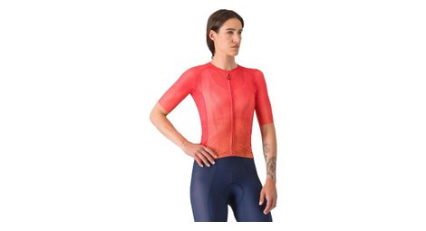 Maillot de manga corta para mujer climber's a/c rojo