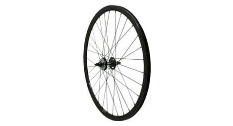 Roue route - fixie - piste p2r 30mm noir arriere double filetage avec pignon 16dts