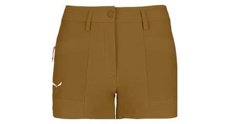 Pantalón corto salewa puez cargo marrón para mujer 38 fr
