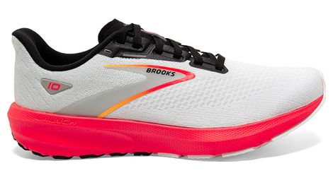 Brooks launch 10 running shoes white red men's