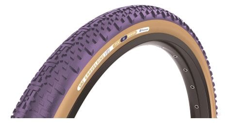 Pneu gravel panaracer gravelking x1 limited color edition 700 mm tubeless ready souple zsg gravel compound beadlock tufftex violet flancs beiges