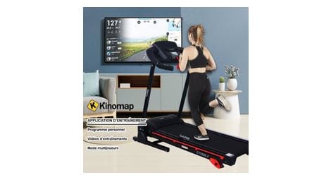 Tapis de course - inclinable - 16 km/h max - care - ct-5588-2 - connecté - kinomap