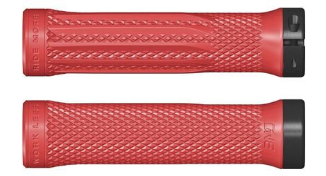 Paire de grips oneup lock-on rouge