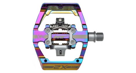 Paire de pedales automatiques ht x2 oil slick