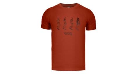 T-shirt de randonnée alpinus four seasons orange - homme