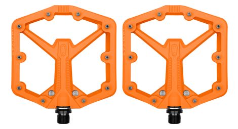 Crankbrothers stamp 1 gen 2 - large flat pedals orange