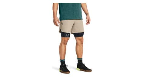 Under armour pantalón corto peak woven beige hombre