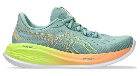 Chaussures running asics gel-cumulus 26 paris vert/orange/jaune femme