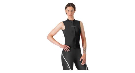 castelli women s sole sleeveless jersey black