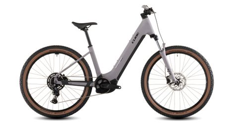 Cube reaction hybrid performance 600 easy entry electric hardtail mtb shimano 12s 600 wh bosch 75 nm 27.5'' plum grey purple 2026