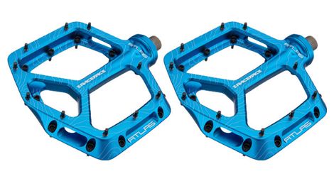 Atlas blue race face flat pedals