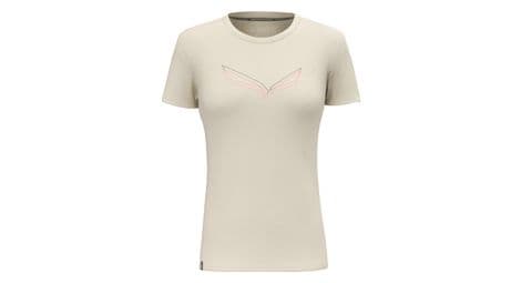 T shirt femme salewa pure eagle frame dry blanc
