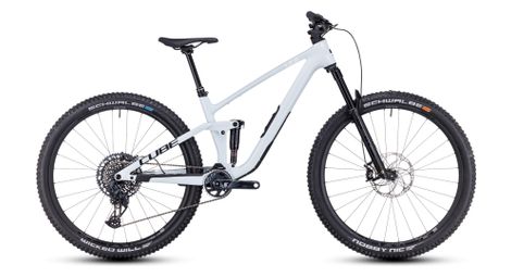 Cube stereo one44 c:68x slx suspensión total mtb sram gx eagle axs 12s 29'' blanco escarcha azul 2024