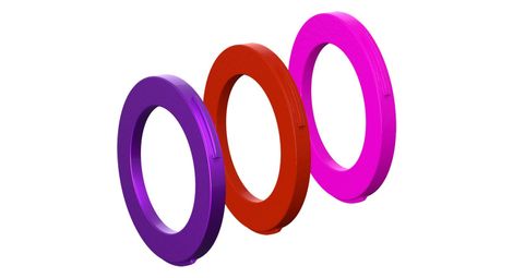 Kit d oeillets pour etrier magura 2 pistons a partir de 2015 violet rouge rose fluo