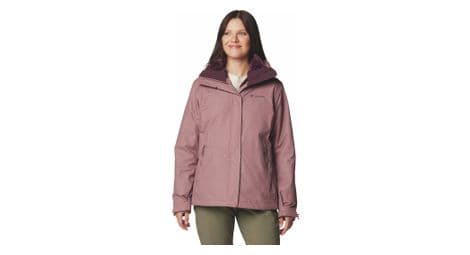 Veste imperméable 3-en-1 femme columbia bugaboo iii violet