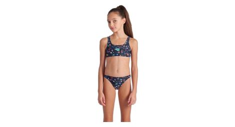 Arena confetti costume da bagno a due pezzi nero/multicolore ragazze
