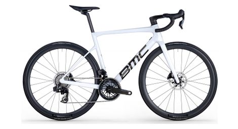 Vélo de route bmc teammachine slr one sram force axs 12v 700mm blanc 2026