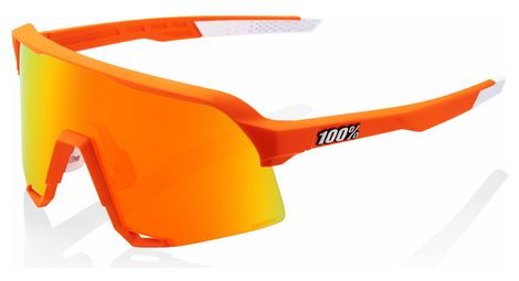 Lunettes 100% s3 soft tact orange / miroir hiper rouge