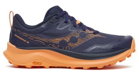 Zapatillas de trail Saucony Peregrine 16 azul/naranja para mujer