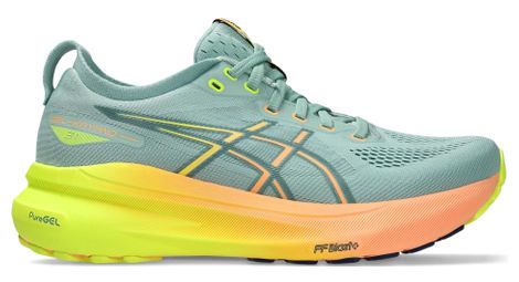 Chaussures running asics gel-kayano 31 paris vert/orange/jaune femme