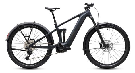 Mountain bike elettrica a sospensione integrale Cube Stereo Hybrid One44 Pro 800 FE Shimano 12V 800 Wh Bosch 120 Nm 27,5'' Grigio antracite Coal / Nero 2027
