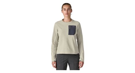 Polaire patagonia r1 air crewneck blanc femme
