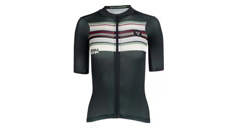 Maillot manches courtes femme lebram arpettaz vert coupe ajustee