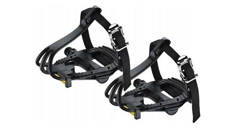 Paire de Pédales à Courroies XLC PD-R01 Noir