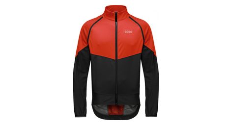 Veste coupe-vent gore wear phantom orange/noir