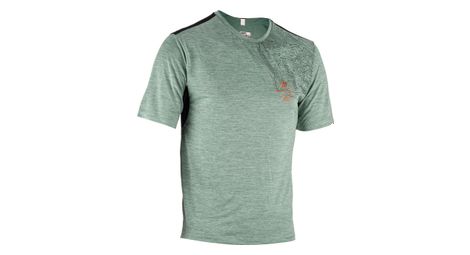 Maillot manches courtes leatt mtb trail 1 0 pistachio vert