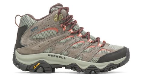 Chaussures de randonnée femme merrell moab 3 mid gore-tex beige