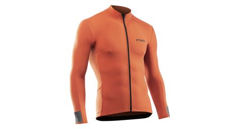 Maillot manches longues northwave fahrenheit marron
