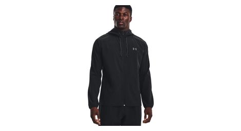 Veste coupe vent under armour stretch woven noir homme