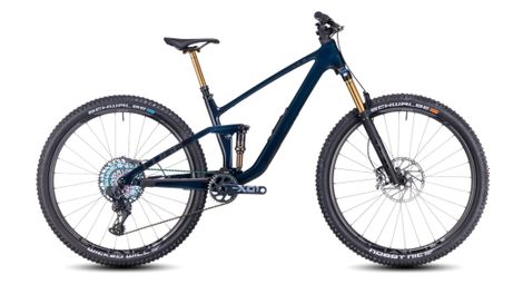 Cube stereo one44 c:68x slt volledig geveerde mtb sram xx1 eagle axs 12s 29'' liquid blue 2024