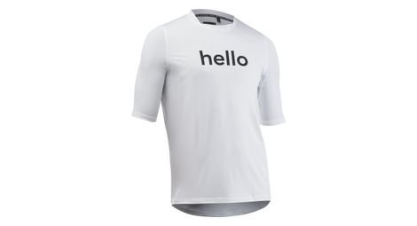 Maillot Manches Courtes Northwave Bomb Hello Goodbye Blanc Homme