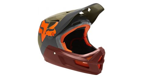 Casco fox rampage comp camo rojo/gris