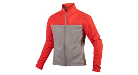 Veste manches longues endura windchill ii rouge / gris